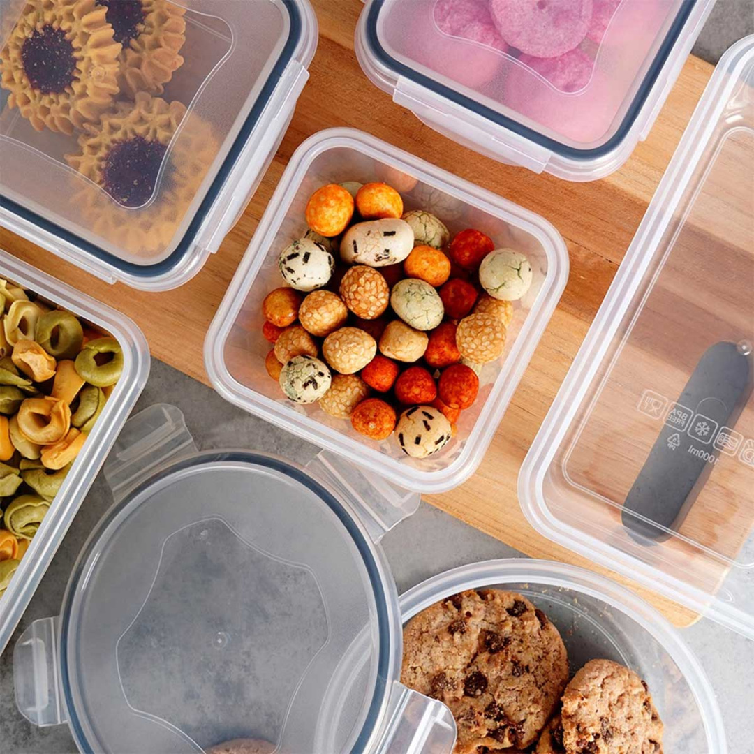 ZESTAW 12 POJEMNIKÓW NA ŻYWNOŚĆ Z POKRYWAMI I USZCZELKAMI 229158